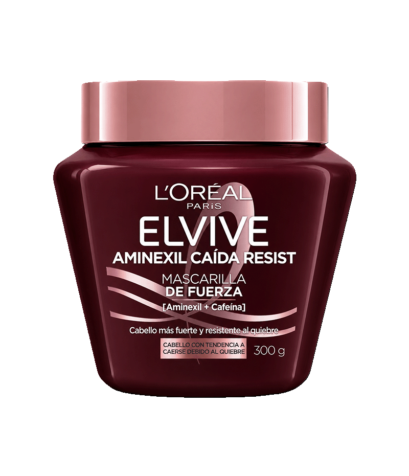 Mascarilla para la caída del cabello Elvive Caída Resist Aminexil de L'Oréal Paris para cabello débil o quebradizo