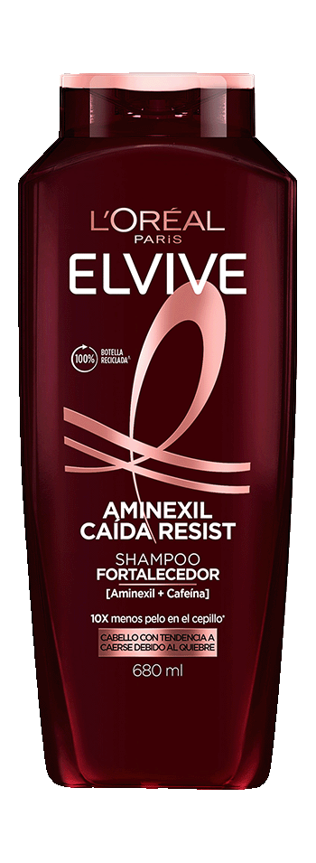 Shampoo Elvive Anticaída Aminexil 680 ml para reducir la caída por quiebre L'Oréal Paris