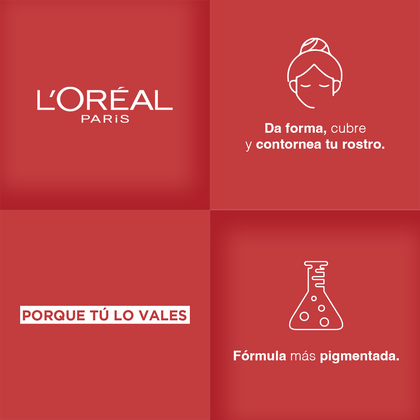 Da forma, cumbre y contornea tu rostro. Formula más pigmentada.