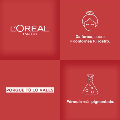 Da forma, cumbre y contornea tu rostro. Formula más pigmentada.