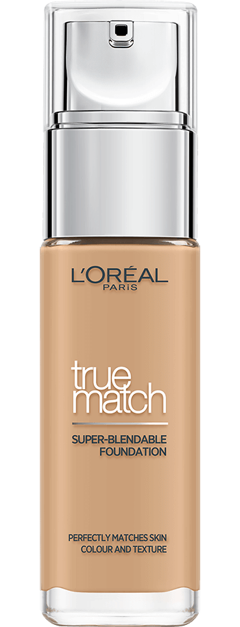Foto del envase de la base de maquillaje True Match Golden Beige 3D