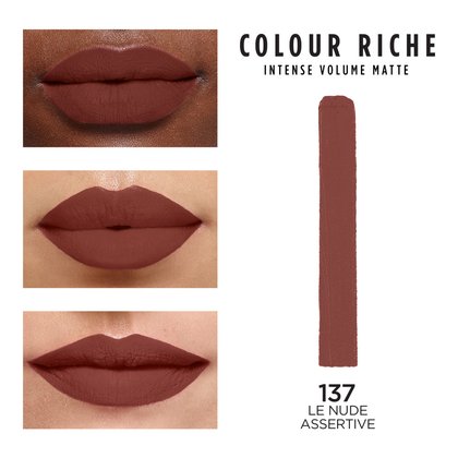 Color Riche intense volume matte. 137 le Nude Assertive.