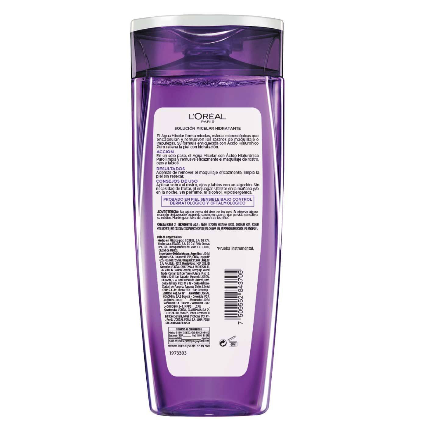 Agua Micelar Acido Hialuronico 200 Back