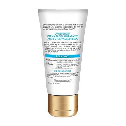 Crema Hidratacion Intensa Uv Defender Detras 2